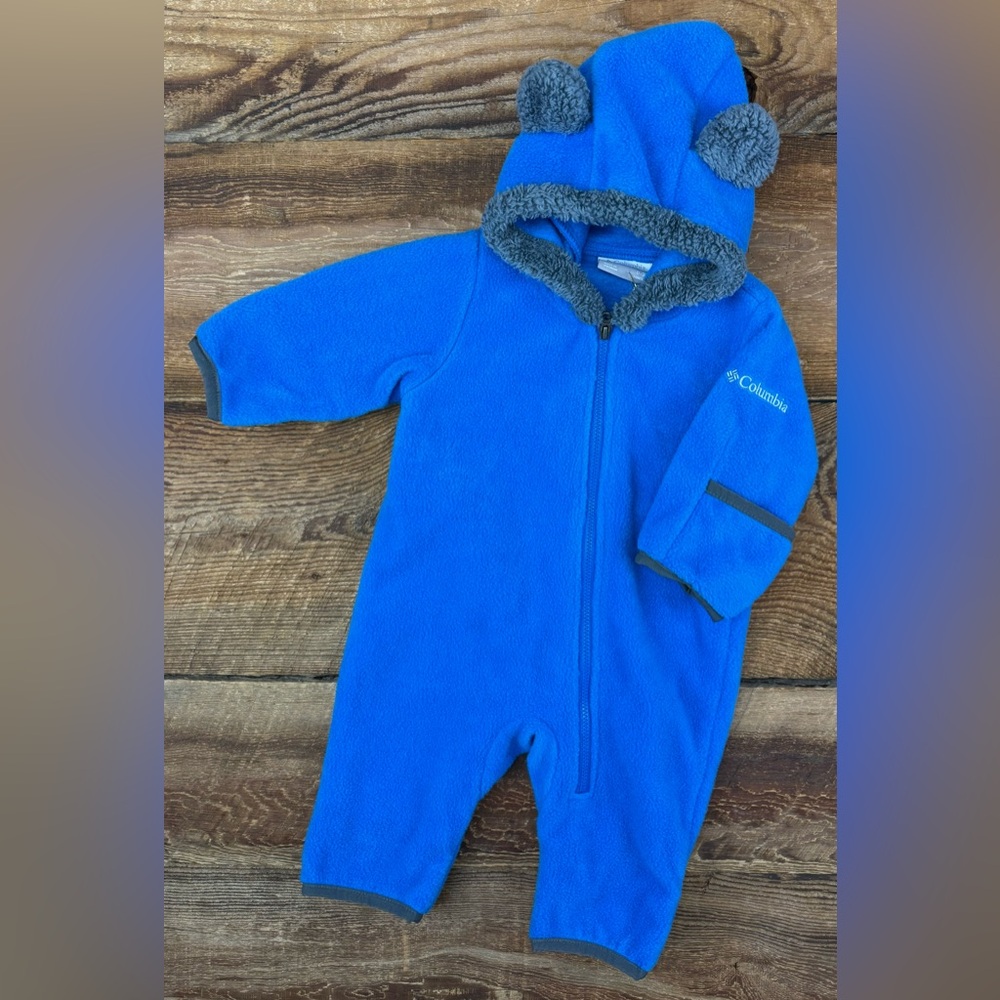 Columbia Blue Fleece Kids One Piece